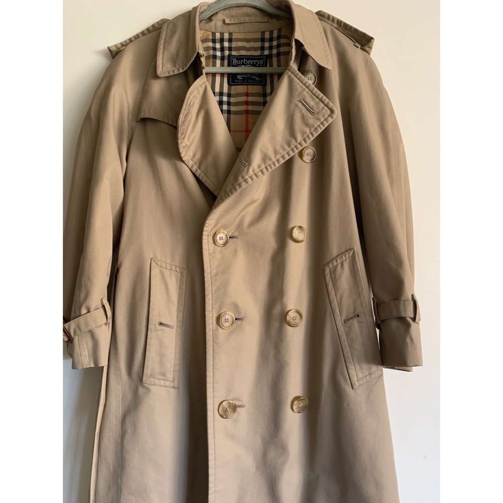 Vintage Burberry long trench coat